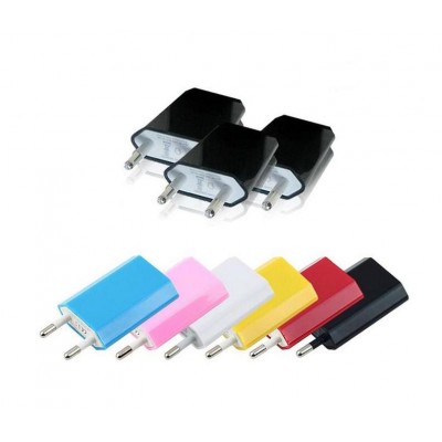 Universal for EU US fat Wall Adapter plug USB Home Travel Charger 1A cell phone charger